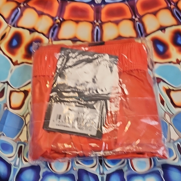 Vibrant Orange Men's Swim Trunks - Picture 12 of 12